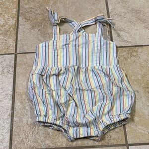 Hanna Andersson Multicolor Striped Romper